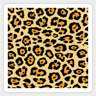 1980s safari animal yellow brown cheetah leopard print Sticker